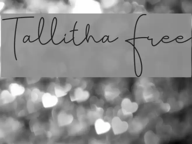 Tallitha Free Font examples