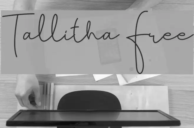 Tallitha Free Font examples