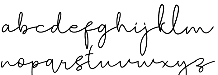 Tallitha Free Font LOWERCASE