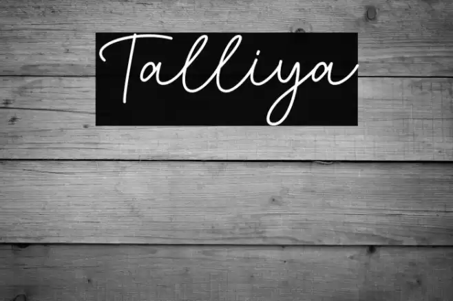 Talliya Font examples