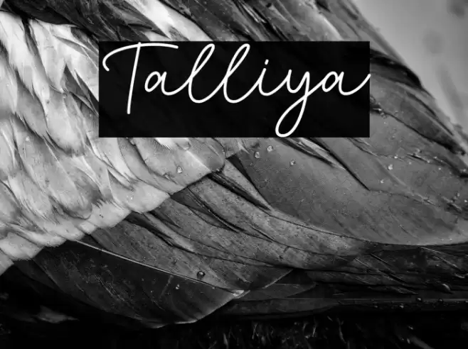 Talliya Font examples