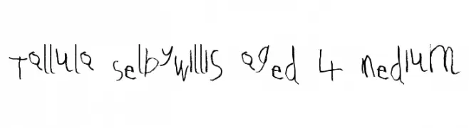 Tallula SelbyWillis aged 4 Medium  Fuentes Gratis Descargar