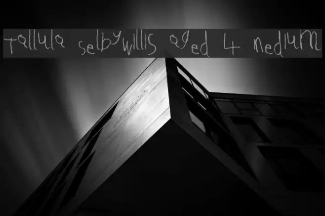 Tallula SelbyWillis aged 4 Medium Font examples