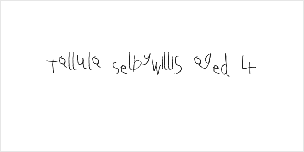 Tallula SelbyWillis aged 4 Logo