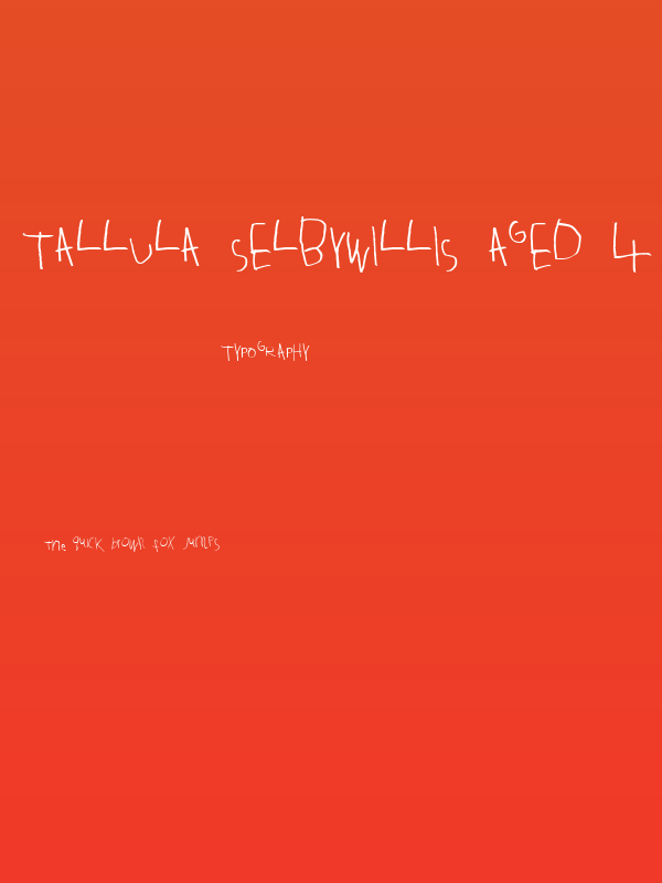 Tallula SelbyWillis aged 4 Poster