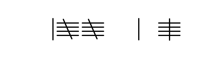 TallyMark Font