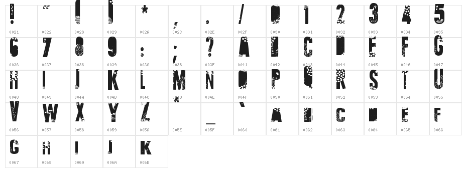 Talvez Assim Character Map