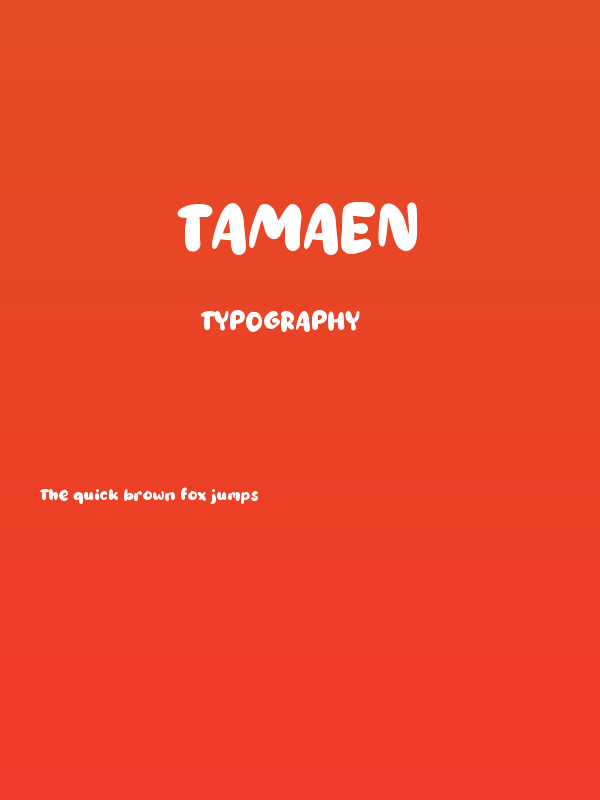 Tamaen Poster