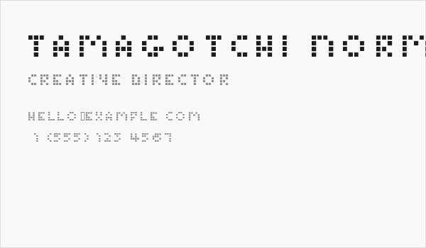 Tamagotchi Normal Business Card