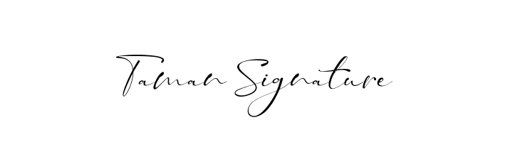 Taman Signature  Free Fonts Download