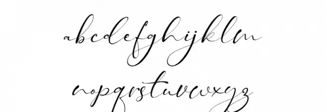 Taman Signature Font LOWERCASE