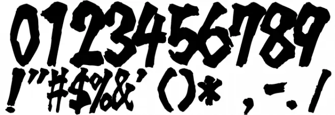 Tamanegi Kaisho Geki FreeVer 7 Шрифта ДРУГИЕ символов