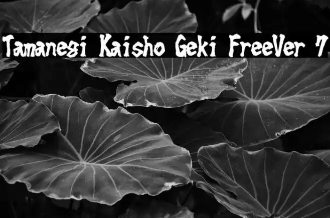 Tamanegi Kaisho Geki FreeVer 7 Шрифта examples