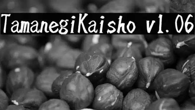 TamanegiKaisho v1.06 Font examples