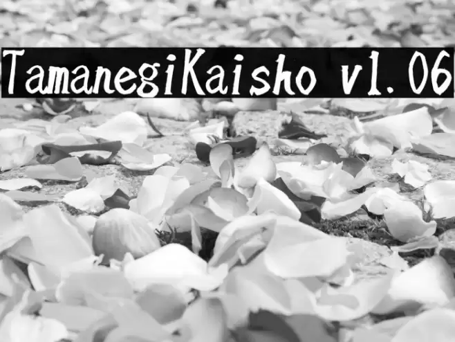 TamanegiKaisho v1.06 Font examples