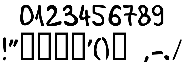 TamaraImbri Font OTHER CHARS