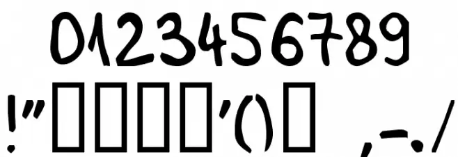 TamaraImbri Font OTHER CHARS