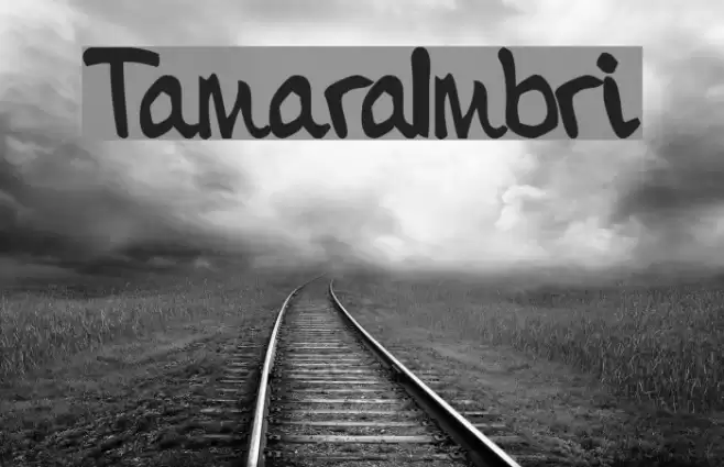 TamaraImbri Font examples