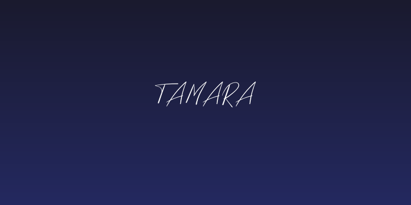 Tamara Social Header