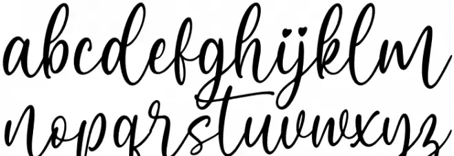 Tamarin Font LOWERCASE