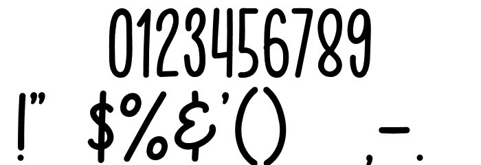 Tamarind Days Font OTHER CHARS