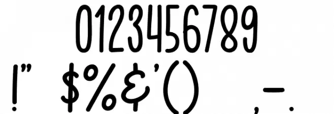 Tamarind Days Font OTHER CHARS