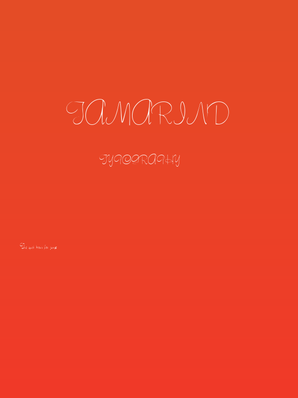 Tamarind Poster