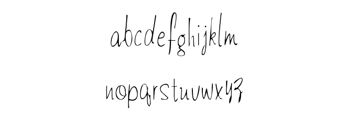 Tamarind Font LOWERCASE