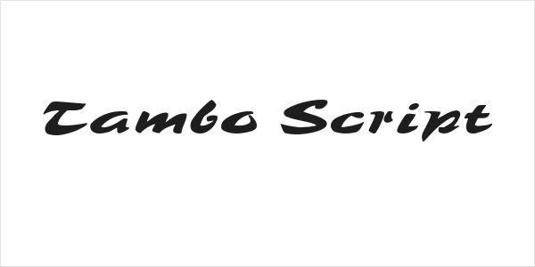 Tambo Script Logo