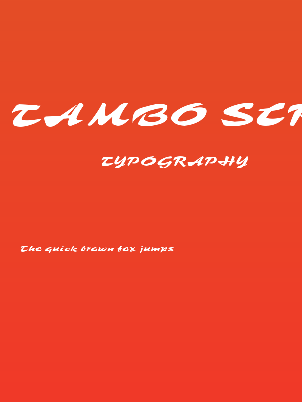 Tambo Script Poster