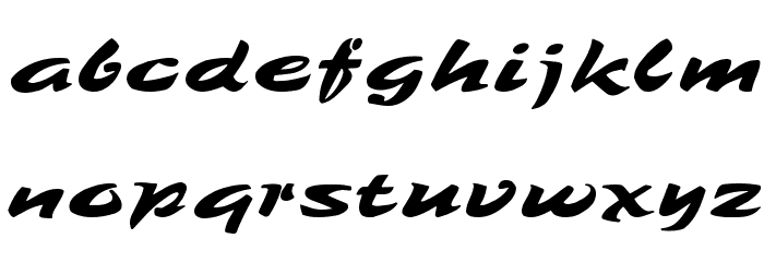 Tambo Script Font LOWERCASE