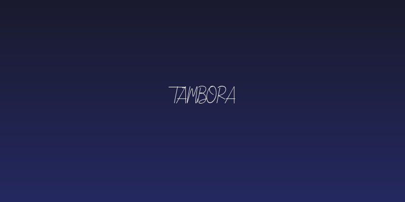 Tambora Social Header