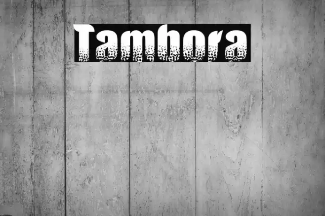 Tambora Font examples