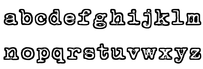 Tammikuun kolmas Font LOWERCASE