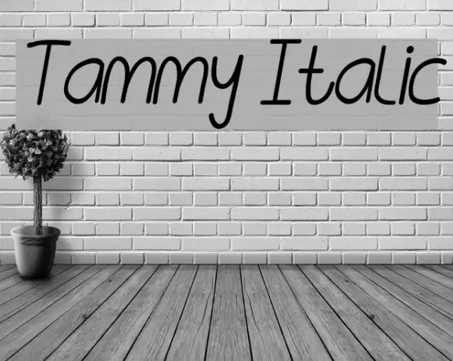 Tammy Italic examples