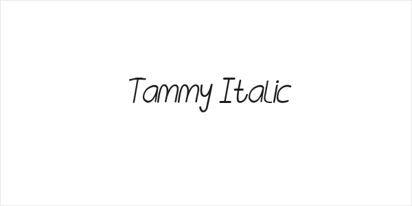 Tammy Italic Logo