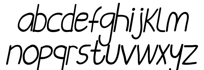 Tammy Italic Font LOWERCASE