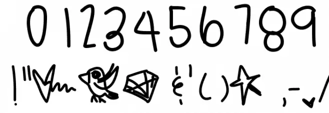 TammyRae Font OTHER CHARS