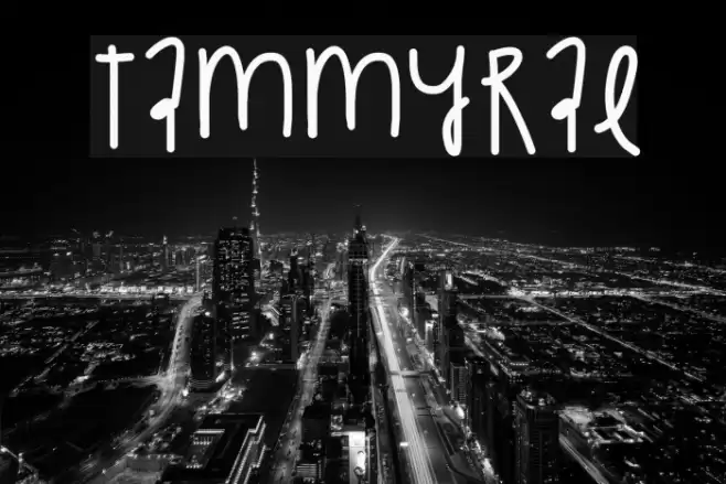 TammyRae Font examples