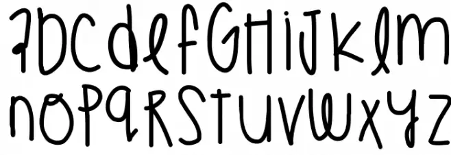 TammyRae Font LOWERCASE