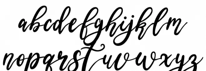 Tamora Font LOWERCASE