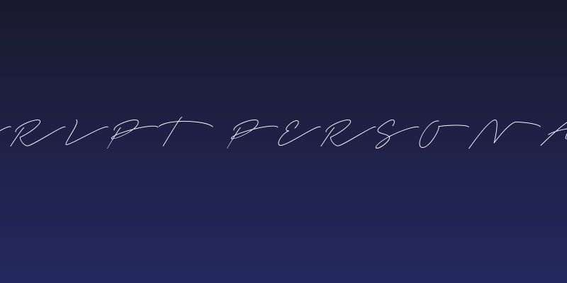 Tamoro Script Personal Use Only Social Header