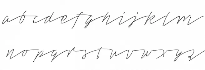 Tamoro Script Personal Use Only Font LOWERCASE
