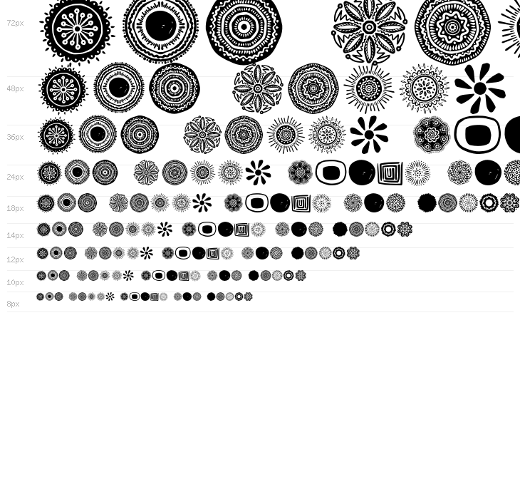 Tampico Symbols Waterfall