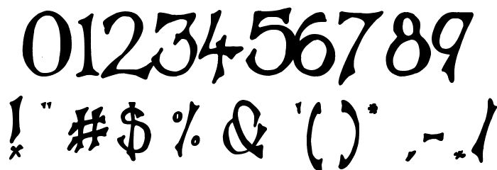 Tampy's Font Font OTHER CHARS