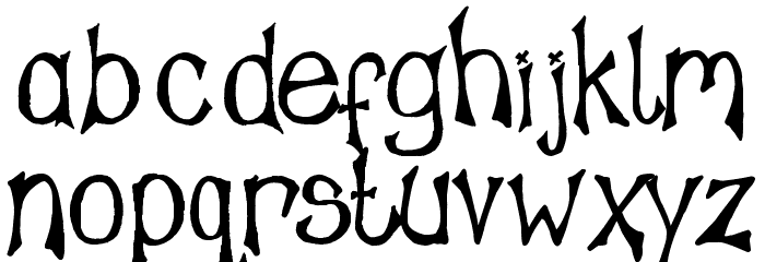 Tampy's Font Font LOWERCASE
