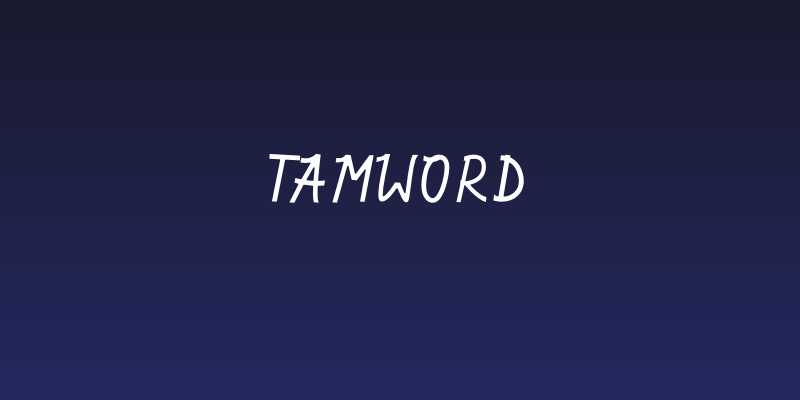 Tamword Social Header