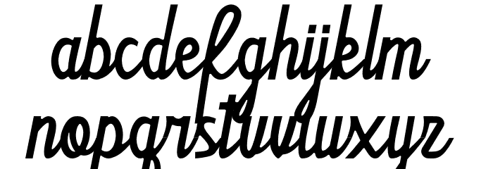 Tamword Font LOWERCASE