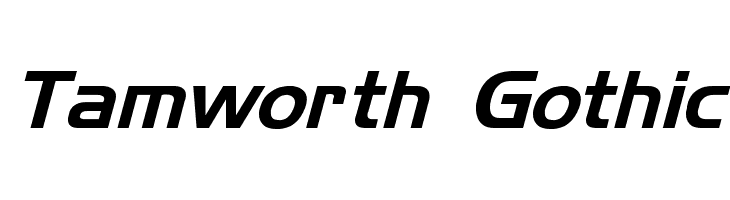 Tamworth Gothic  Скачать бесплатные шрифты