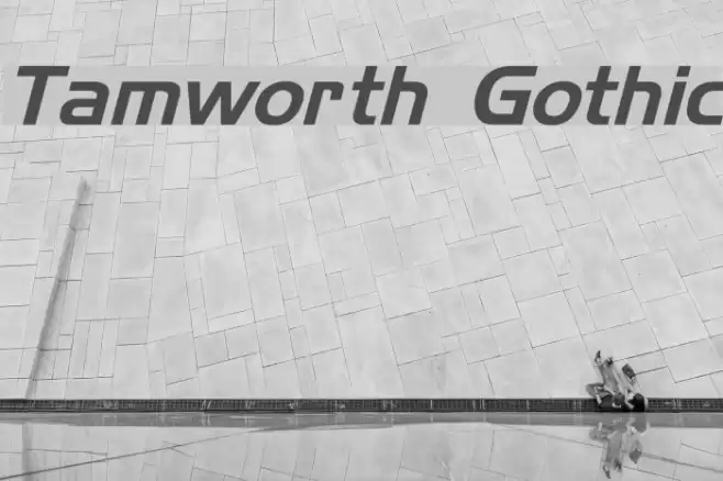 Tamworth Gothic Font examples